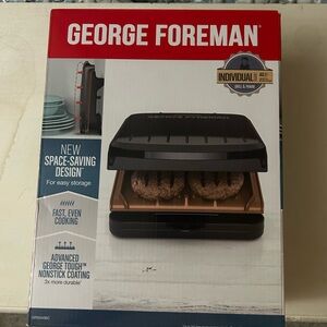 George Foreman Black Grill with Advanced Nonstick Coating